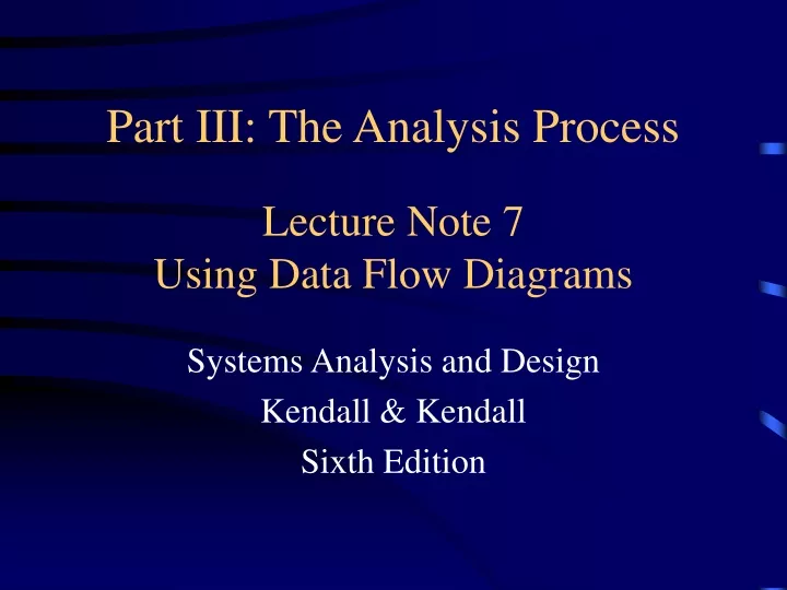 lecture note 7 using data flow diagrams