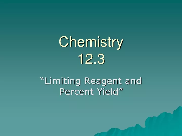 chemistry 12 3