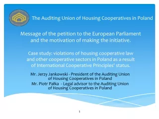 The Auditing Union of Housing Cooperatives in Poland