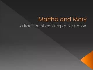 Martha and Mary