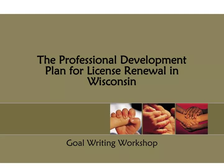 the professional development plan for license renewal in wisconsin