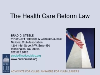 The Health Care Reform Law