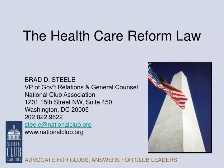 the health care reform law