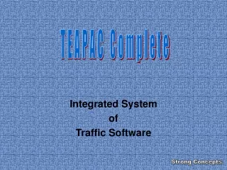 Integrated System of Traffic Software