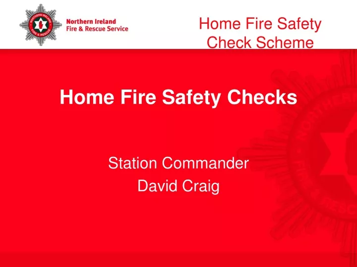 home fire safety checks