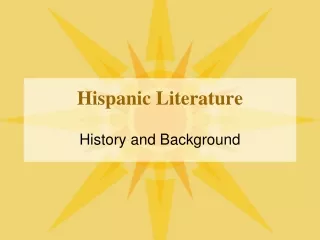 Hispanic Literature