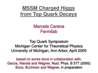 MSSM Charged Higgs  from Top Quark Decays