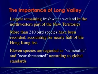 The importance of Long Valley