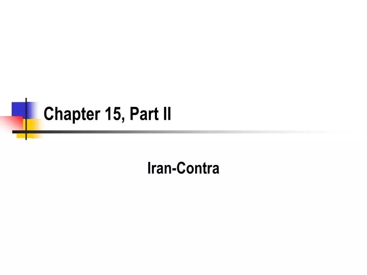 chapter 15 part ii
