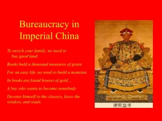 Bureaucracy in  Imperial China