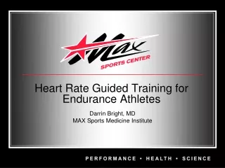 Heart Rate Guided Training for  Endurance Athletes
