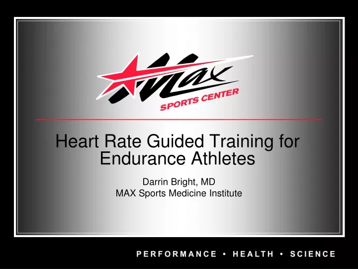 heart rate guided training for endurance athletes