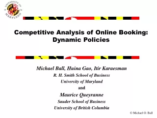 Competitive Analysis of Online Booking:  Dynamic Policies