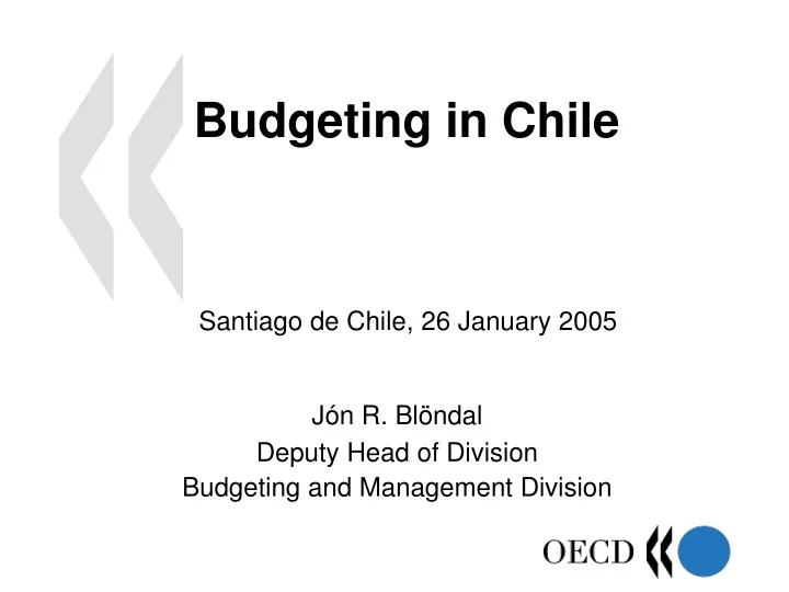 budgeting in chile