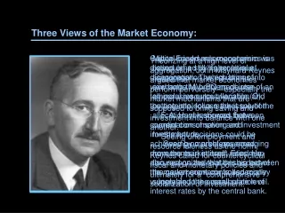 Three Views of the Market Economy: