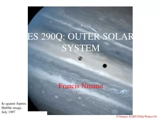ES 290Q: OUTER SOLAR SYSTEM