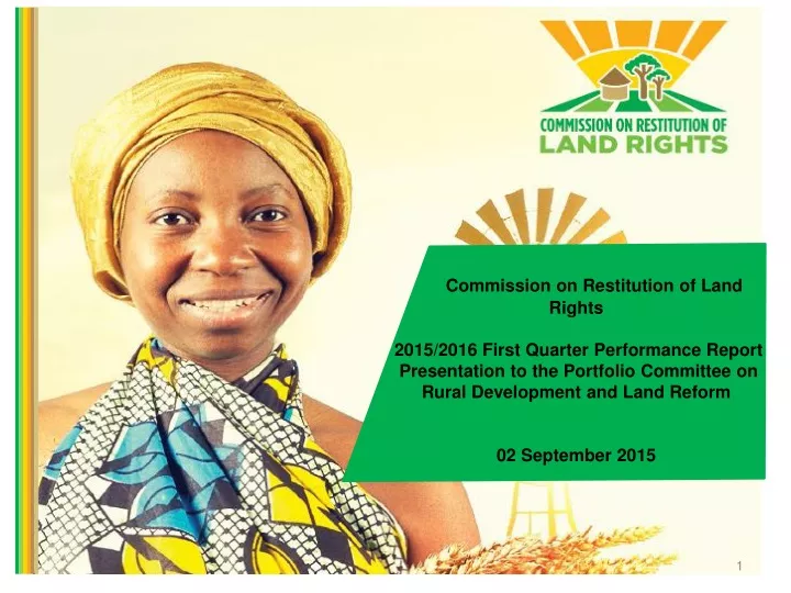 commission on restitution of land rights 2015