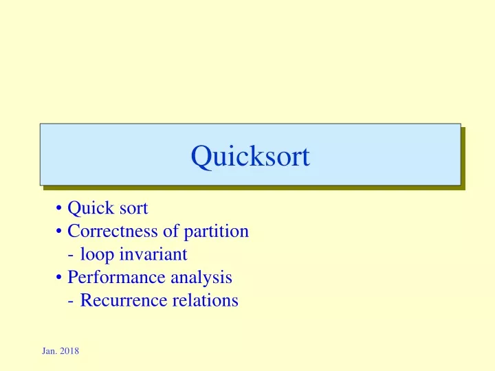 quicksort