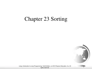 Chapter 23 Sorting