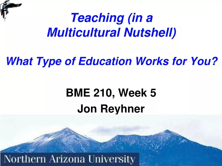 teaching in a multicultural nutshell what type of education works for you