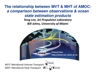 The relationship between MVT &amp; MHT of AMOC: