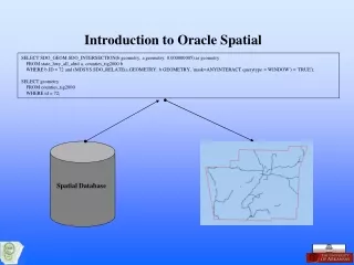 Introduction to Oracle Spatial