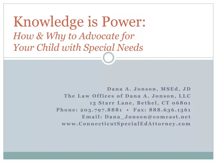 knowledge is power how why to advocate for your child with special needs