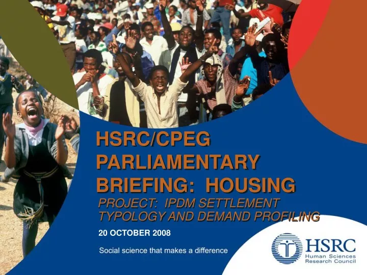 hsrc cpeg parliamentary briefing housing