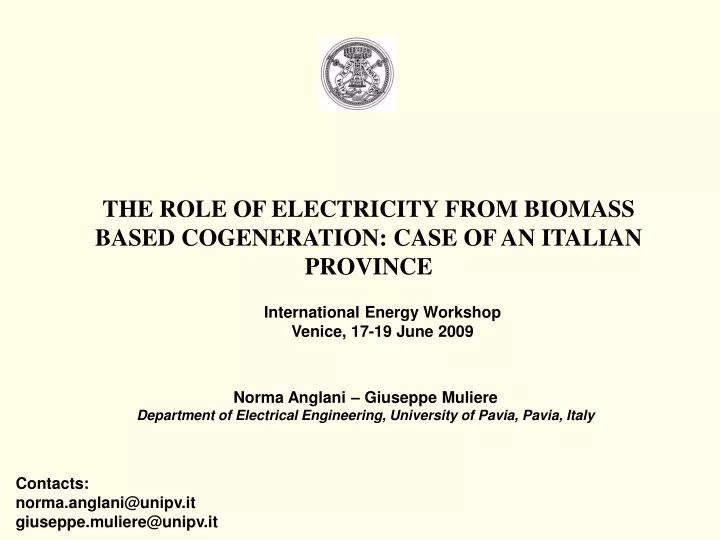 the role of electricity from biomass based