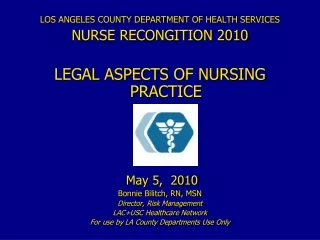 LOS ANGELES COUNTY DEPARTMENT OF HEALTH SERVICES NURSE RECONGITION 2010