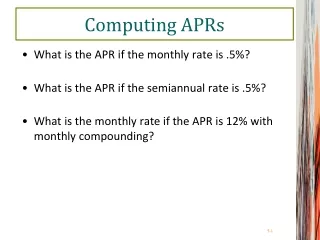 Computing APRs