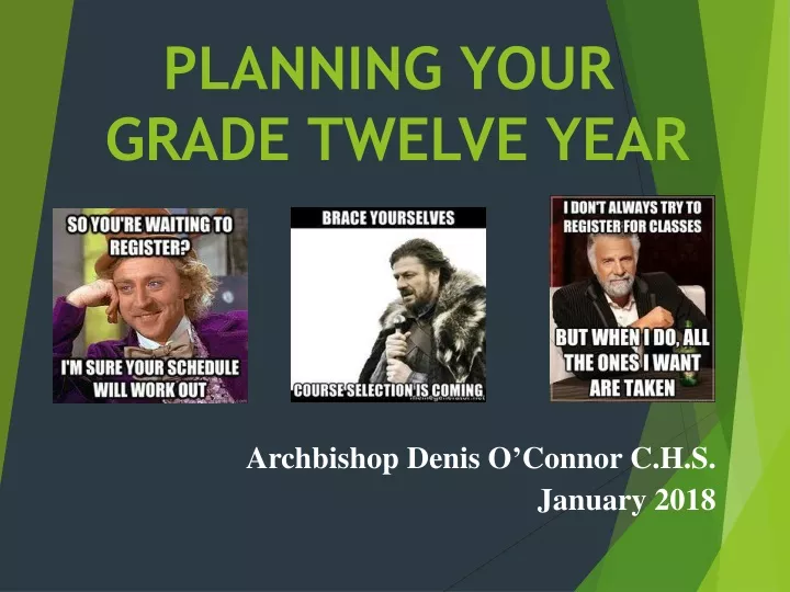 planning your grade twelve year