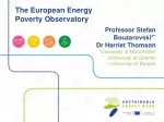 The European Energy Poverty Observatory