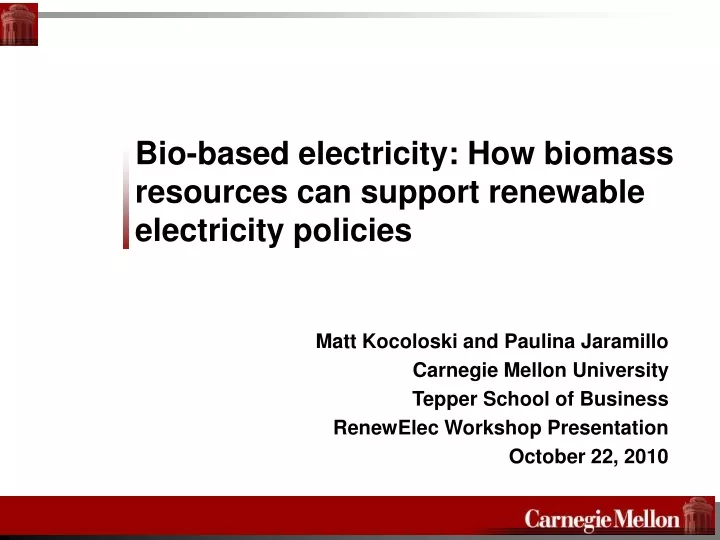 bio based electricity how biomass resources can support renewable electricity policies