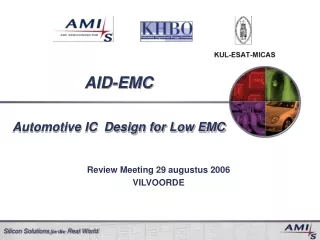 AID-EMC Automotive IC  Design for Low EMC