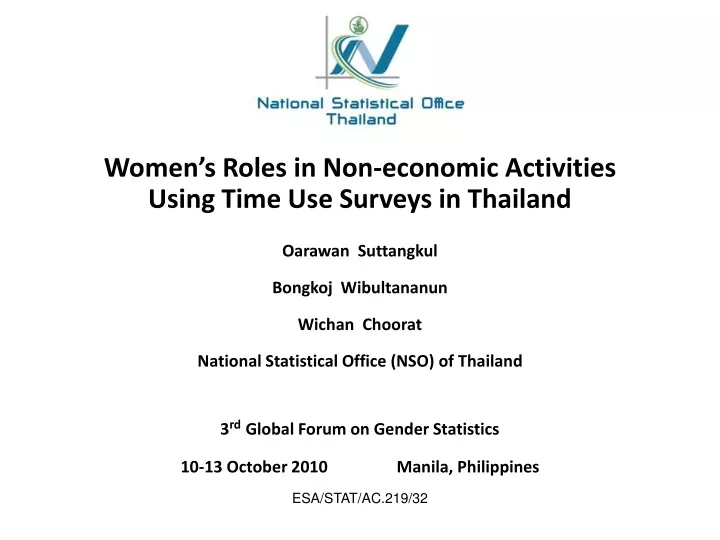 women s roles in non economic activities using