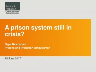A prison system still in crisis?