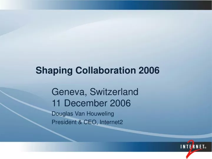 shaping collaboration 2006