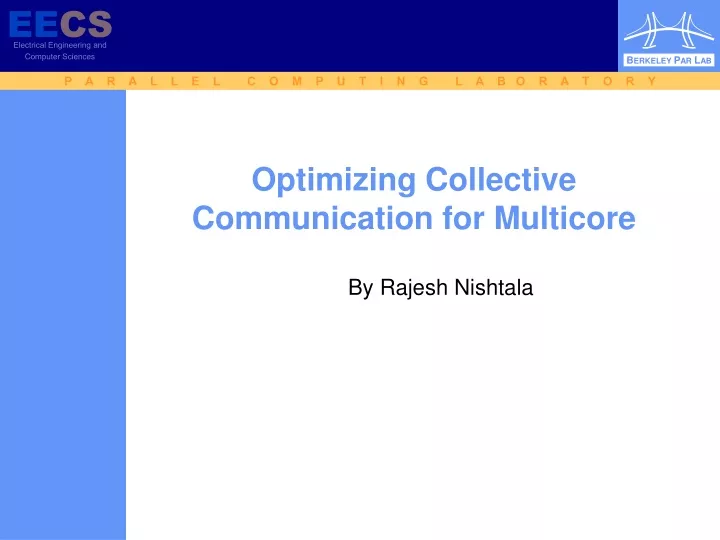 optimizing collective communication for multicore