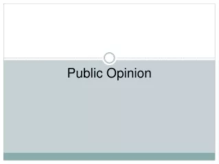 Public Opinion