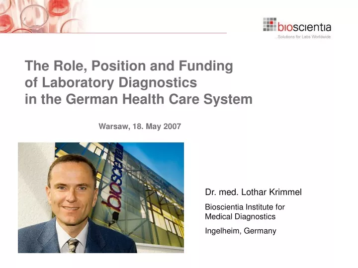 the role position and funding of laboratory