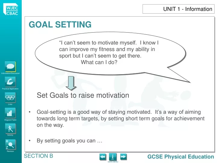 set goals to raise motivation goal setting