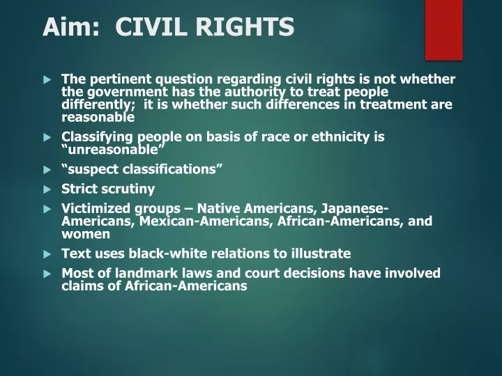 aim civil rights