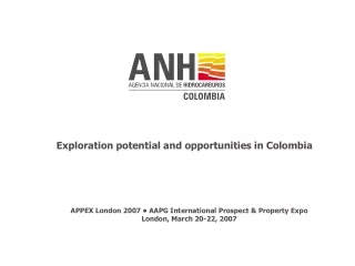 Exploration potential and opportunities in Colombia
