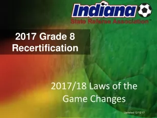 2017 Grade 8 Recertification