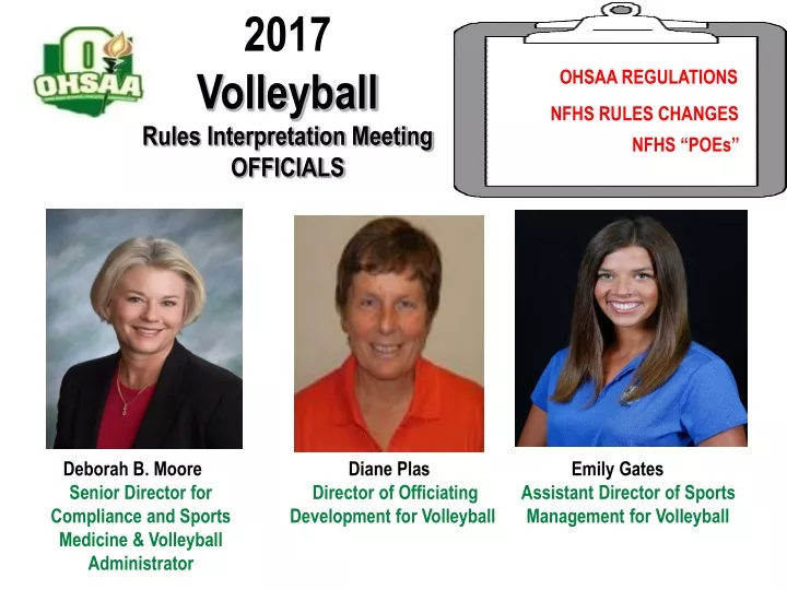 2017 volleyball rules interpretation meeting