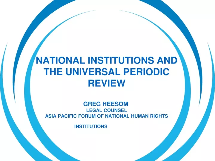 national institutions and the universal periodic
