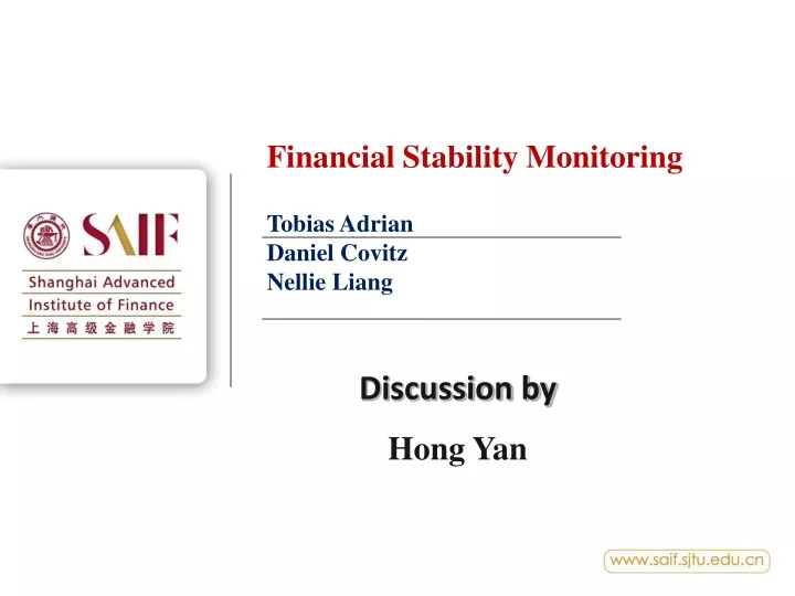 financial stability monitoring tobias adrian daniel covitz nellie liang