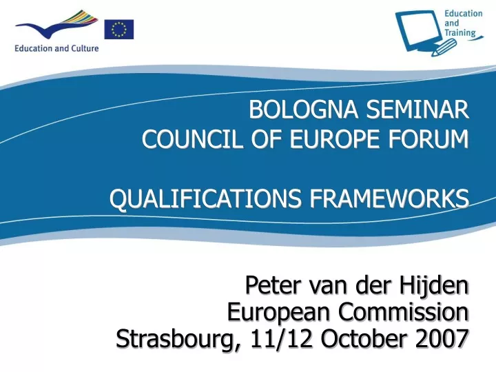 bologna seminar council of europe forum