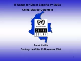 IT Usage for Direct Exports by SMEs China-Mexico-Colombia